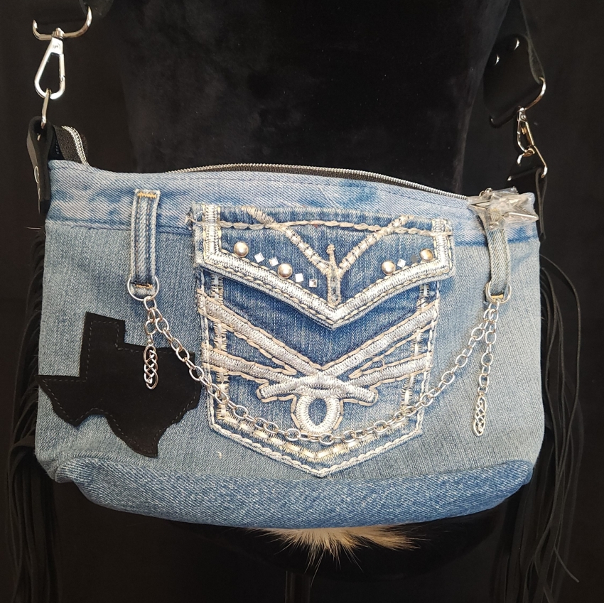Denim Cowhair 7